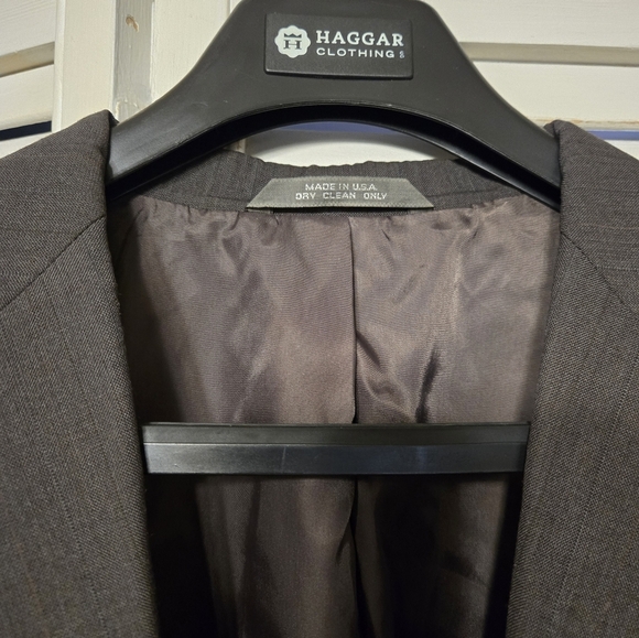 Haggar Imperial Brown Blazer 44L - Picture 3 of 5